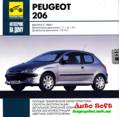 Руководства (инструкции) по ремонту и обслуживанию Peugeot 206