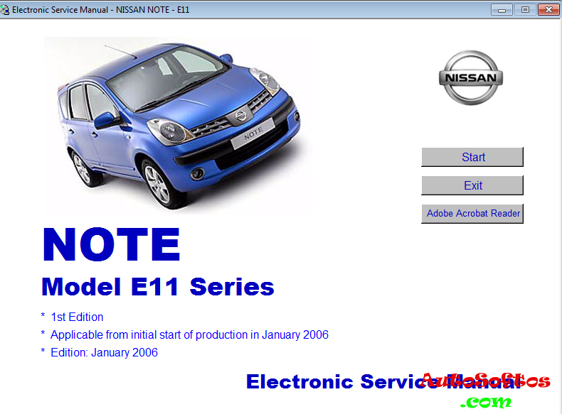 Nissan note e11 схема