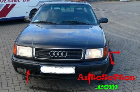 How to remove the front and rear bumper AUDI A6 C4